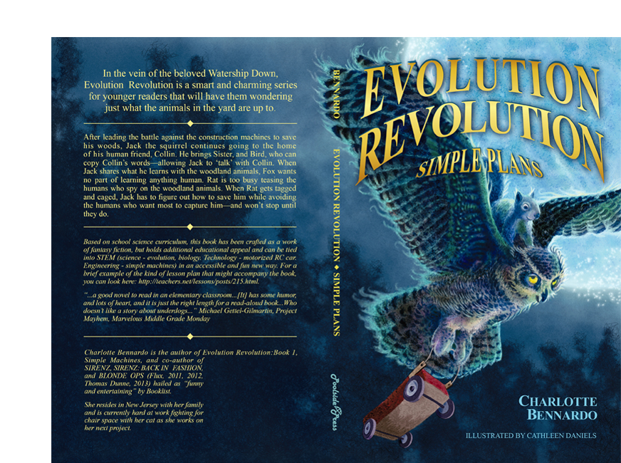 Evolution Revolution Simple Plans Book Cover Owl and Squirrel
