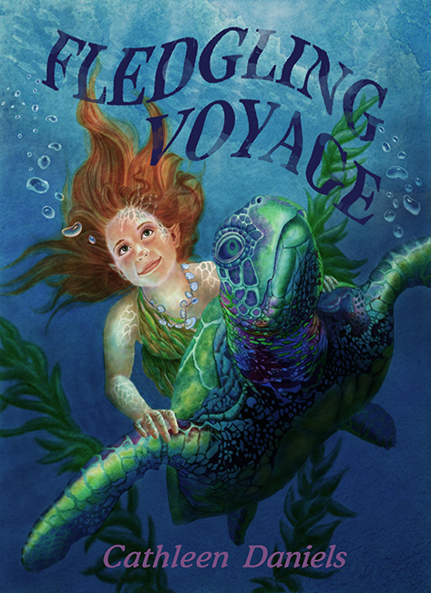 Fledgling Voyage cover mermaid and turtle