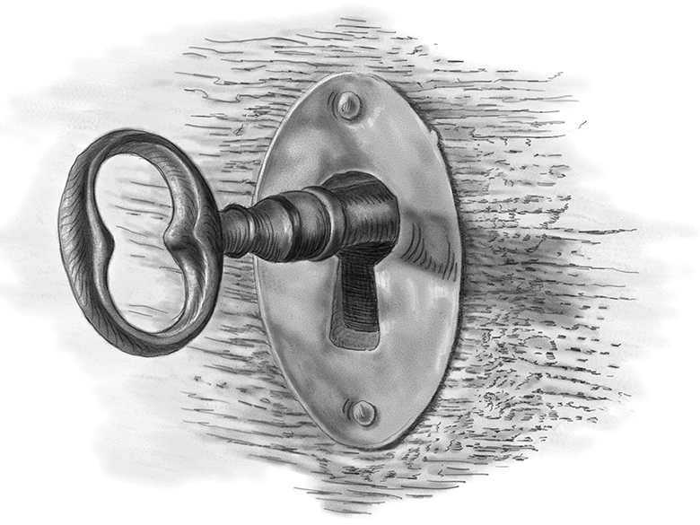 key in lock